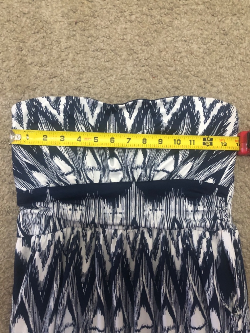 Emerald Sundae Blue And White Long Dress Size Large - Picture 3 of 4